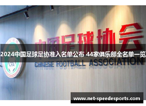 2024中国足球足协准入名单公布 44家俱乐部全名单一览